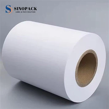 Materiale etichetta in poliestere bianco opaco